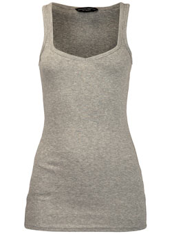 Grey v-neck vest