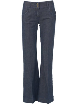 Dorothy Perkins Mid wash super flare jeans