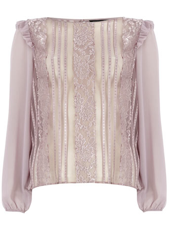 Quail lace and sequin blouse DP05331800