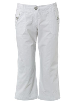 Dorothy Perkins White poplin crops