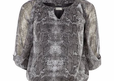 Womens Billie Black Label Snake Bubble Hem