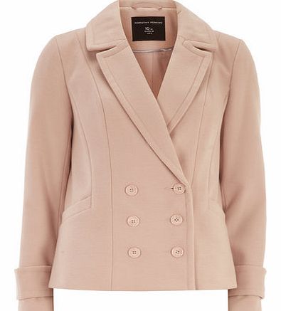 Womens Blush Short Pea coat- Blush DP98519715