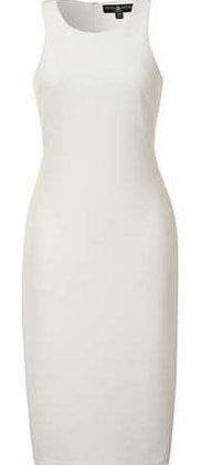 Womens Little Mistress White Racer Front Bodycon