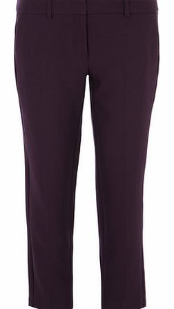 Dorothy Perkins Womens Plum Pique Ankle Grazers- Plum DP66792171