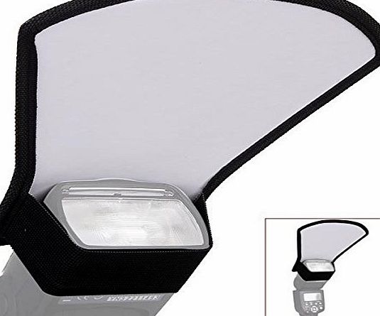 douself Universal Photography Flash Diffuser Softbox Silver / White Reflector for Canon Nikon Pentax Yongnuo Speedlite