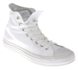 Converse All Star Hi Double Tongue White Mono/metallic.silver - 6 Uk