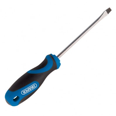 Draper Soft Grip Plain Slot Screwdriver 150mm x