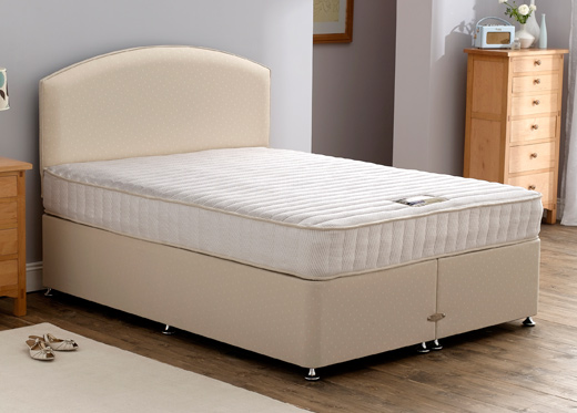 Double Memory Divan Set - Beige