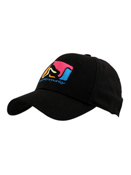 Black Multi Colour Baseball Cap