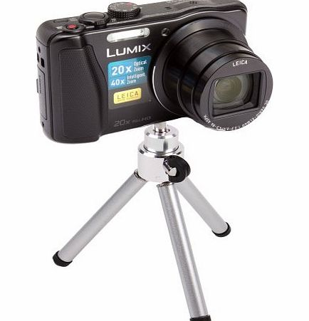 DURAGADGET Portable Lightweight Aluminium Tripod With Sturdy Collapsable Legs For Panasonic LUMIX Digital Camera DMC-TZ60EB, Panasonic DMC-LX7 / Lumix LX7, Panasonic Lumix TZ35 amp; Panasonic LUMIX G