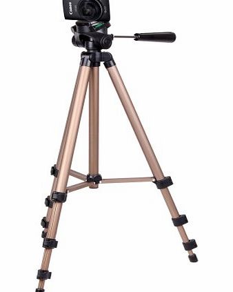 DURAGADGET Professional Lightweight Aluminium Tripod for Canon IXUS 255HS, Powershot S110 