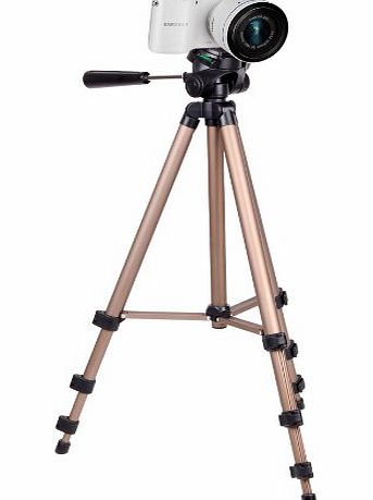 DURAGADGET Professional Lightweight Aluminium Tripod for Samsung NX30, Samsung NX1100, Samsung NX2000, Samsung WB31F, Sony Cyber-Shot DSC-wX60 amp; Sony WX300