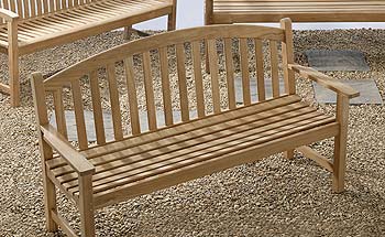 Eastward Suffolk Teak Curved Back Bench (GF006)