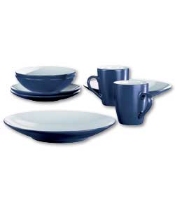 ECLIPSE 16 Piece Dinner Set - Blue