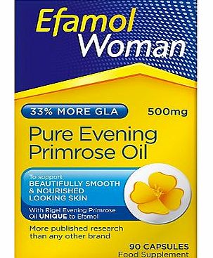 Woman. PURE RIGEL EVENING PRIMROSE OIL.