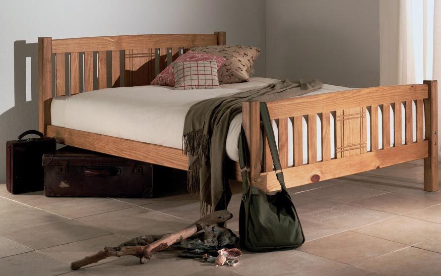 Sedna Wooden Bedstead, Double, Harmony 800