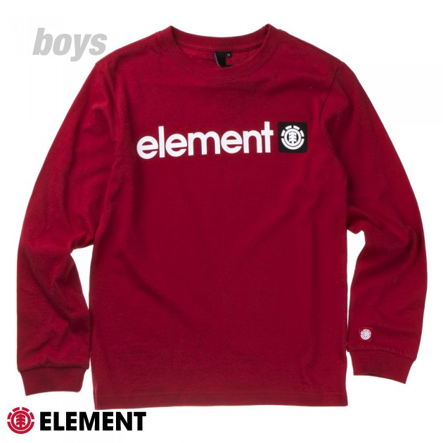 Logo Boys Long Sleeve T-Shirt - Red