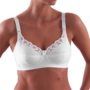 emma jane Nursing Bra, White, 32C