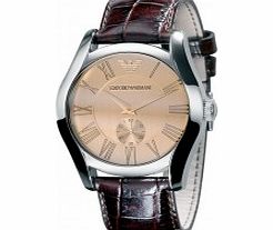 Emporio Armani Mens Valente Brown Watch