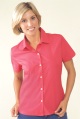 stretch cotton short-sleeved shirt