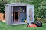 Shed Size 4A: 4 x shelf set with brackets - Steel