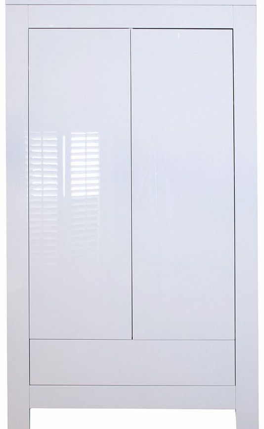 Somero Glossy White Wardrobe