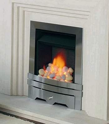 Multiflue Pebble Gas Fire