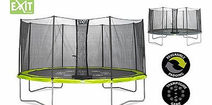 12ft Twist Trampoline  Enclosure in Green/Grey