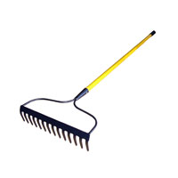 Faithfull Garden Rake With Fibreglass Shaft