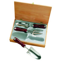 Faithfull Stainless Steel Boxed Set Hand Garden Tools