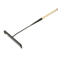 Faithfull Tarmac Rake Wood Handled 16T Round