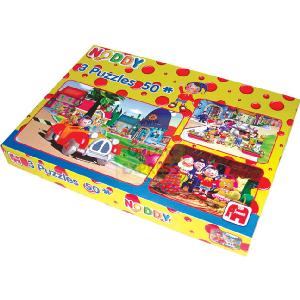 Falcon Jumbo Noddy 3 x 50 Piece Jigsaw Puzzles in a Box