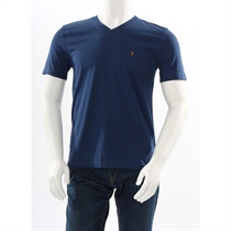 Vintage V Neck T Shirt Navy