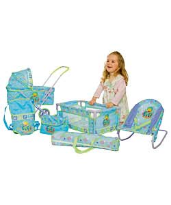 and the Flowertots Doll Pram Set