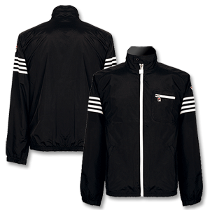 Vintage 4 Stripe Wind Jacket - Black