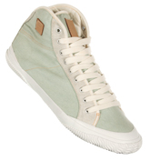 Fila Reale Mid Denim Green/White High Top Trainers