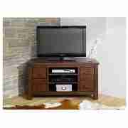 Corner TV Chest, dark finish