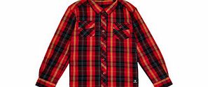 Boys 3-7yrs cotton checked shirt