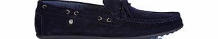 Firetrap Dynamic navy suede moccasins