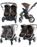 Twin Elite Pushchair Brown inc Pack