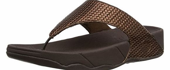 Womens Lulu Weave Sandals, Bronze, 6 UK