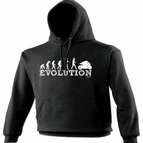 EVOLUTION SUPERBIKE (5XL - BLACK) NEW PREMIUM HOODIE - Slogan Funny Clothing Joke Novelty Vintage retro top Mens Ladies Girl Boy Sweatshirt Hoody Hoodies Fashion Urban Cool geek Shirtenergy motor bike