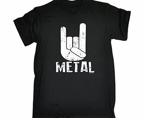 METAL (3XL - BLACK) NEW PREMIUM LOOSE FIT T-SHIRT - slogan funny clothing joke novelty vintage retro t shirt top mens ladies womens girl boy men women tshirt tees tee t-shirts shirts fashion urban coo