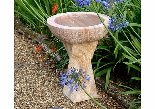 Rainbow Twist Birdbath