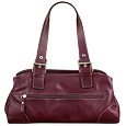 Forzieri Purple Nappa Leather Spacious Satchel