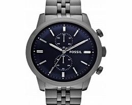 Fossil Mens Townsman Chronograph Gun Smoke Watch