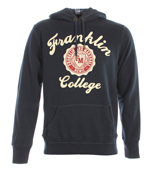 Franklin and Marshall Navy Hooded Sweatshirt