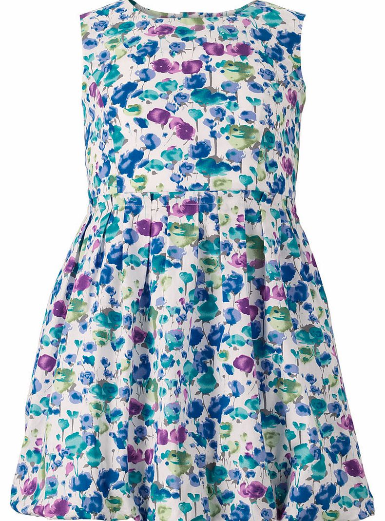 Girls Floral Bubble Dress