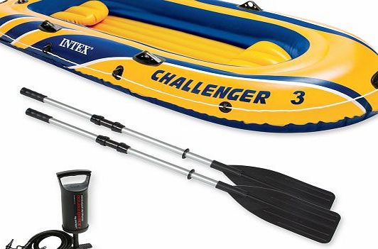 116` x 54` x 17` CHALLENGER 3 BOAT SET -PUMP and ALU OARS