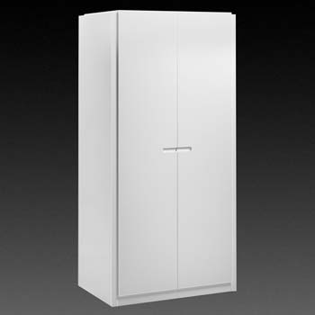 Casca White 2 Door Wardrobe - FREE NEXT DAY